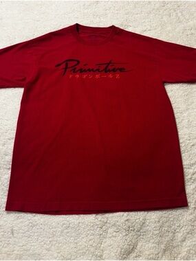 Primitive Red Logo Crewneck T-Shirt0715